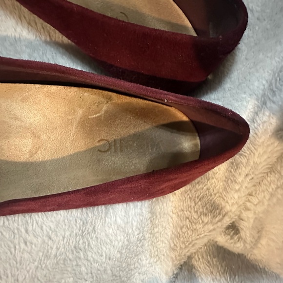 Vionic Deep Red Suede Loafers - Picture 5 of 8